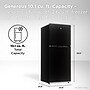 TCL Adjustable Shelves Refrigerator with Freezer, 10.1 Cu. Ft., Black (TRT10T4AB)~#|#~B781854B-F6D0-4C95-9395FFAC87BFCB37_sc7