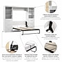 Bestar Pur Full Murphy Bed and 2 Shelving Units with Drawers (109W), White (26894-17)~#|#~B782484E-E158-444D-BBF43273FC5EF27D_sc7