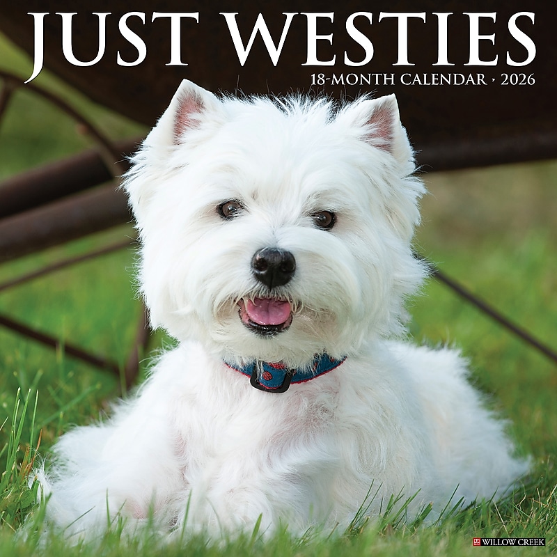 2026 Willow Creek Westies 12" x 12" Monthly Wall Calendar (53133) image 1