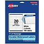 Avery Laser/Inkjet Rectangle Multipurpose Labels, 1" x 4", White, 100 Labels/Pack (94202)~#|#~B7845A36-8F10-4F96-9EB8292346B04EAC_sc7