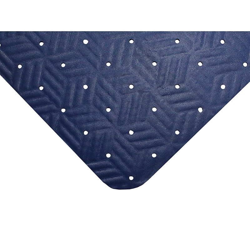 M + A Matting Wet Step Anti-Fatigue Commercial Drainage Floor Mat, 3' x 10', Blue (7891310007) image 1
