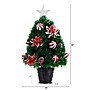 Nearly Natural 24-in Pre-Lit Fiber Optic Artificial Christmas Tree with Ornaments, Poinsettia and Star Topper (T4752)~#|#~B7860F6A-6701-4301-A7F2E46FDDCE5DDF_sc7