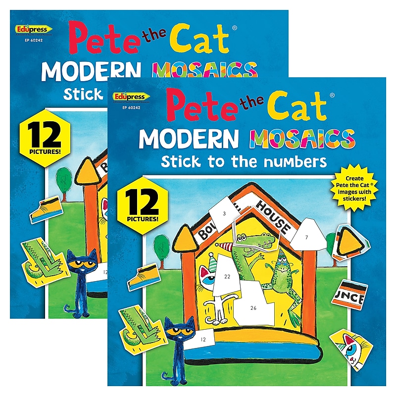 Teacher Created Resources Modern Mosaics: Pete the Cat Activity Book, 2/Bundle (TCR60242-2) image 1