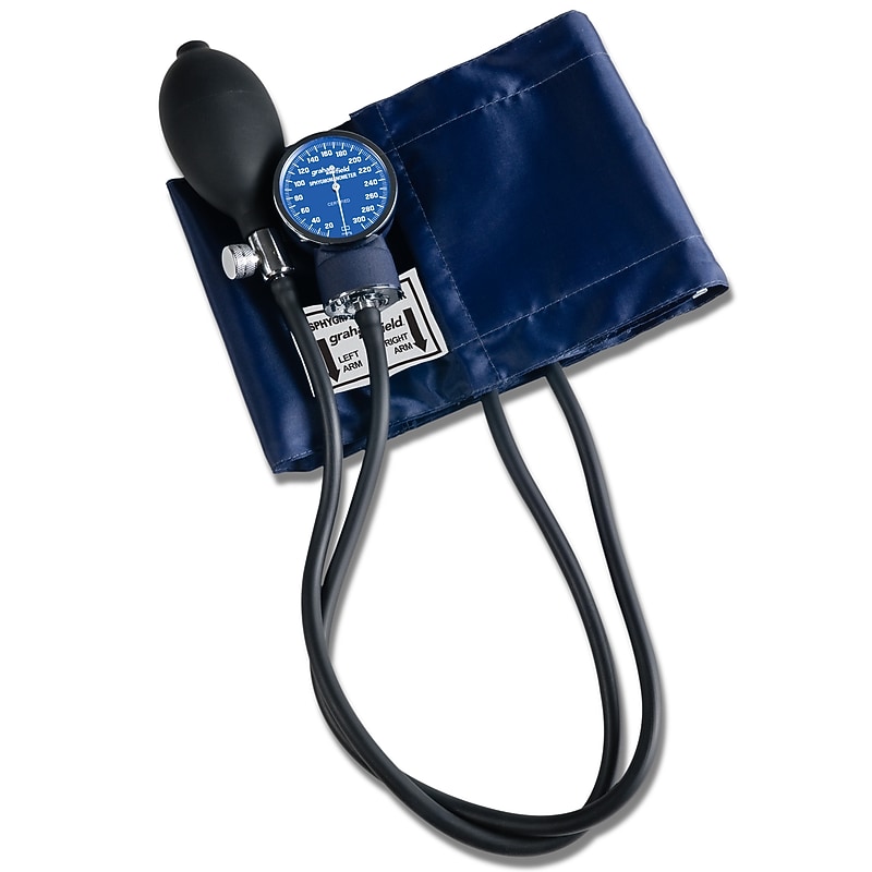 Graham-Field 200x Aneroid Sphygmomanometer, Adult, Blue (200) image 1