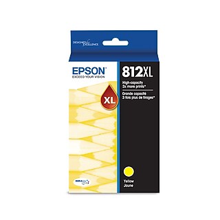 Epson T812XL/T812 Black High Yield and Cyan/Magenta/Yellow