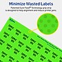 Avery Laser/Inkjet Multipurpose Square Labels, 0.75" x 0.75", Neon Green, 6400/Box (94102)~#|#~B7905586-460C-472D-9421F95B7866822D_sc7