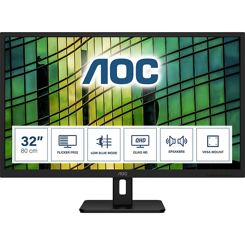AOC 31.5" LED Monitor, Black (Q32E2N) image 1