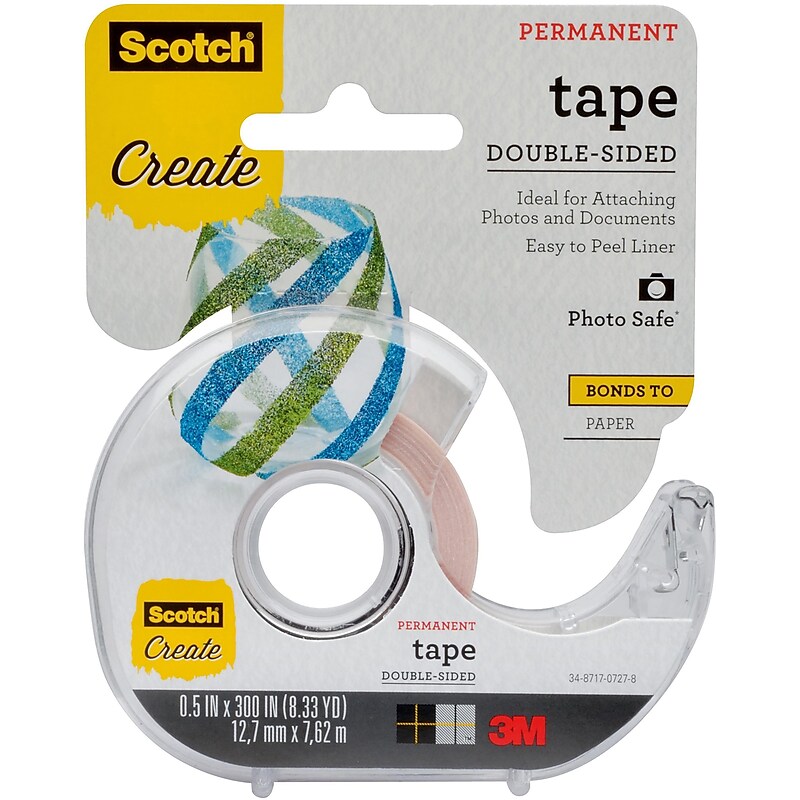 Scotch® Double Sided Scrapbooking Tape, 1/2" x 8.33 yds. image 1