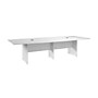 Bush Business Furniture 120W x 48D Boat Shaped Conference Table with Wood Base, White (99TB12048WHK)~#|#~B7999409-23E9-421D-AE175B82E6CD785C_sc7