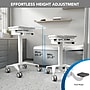 Mount-It! MedHub Mobile Medical Cart Workstation with Locking Caster Wheels, White/Grey (MI-16003)~#|#~B799E780-EB64-431F-B095815554EF02C0_sc7