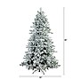 Nearly Natural 7.5-ft Pre-Lit Artificial California Flocked Spruce Christmas Tree with 1000 Color Changing LED Lights (T4799)~#|#~B79E7244-9CB0-4E66-BAA5DB5708445BC0_sc7
