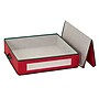 Household Essentials Holiday Wreath Storage Container Box with Handles, Cream/Brown (HH582RED-1)~#|#~B7A2C7A4-B09E-4D3F-83E9A7E344458F41_sc7