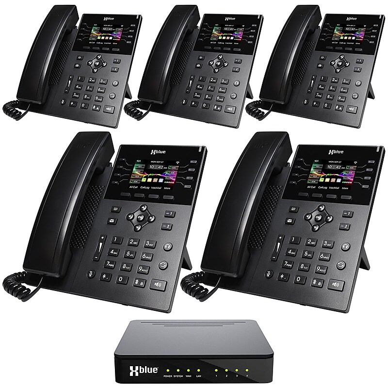 XBLUE QB1 14-Line Corded Conference Telephone, Black (QB1-IP8G-4X5) image 1