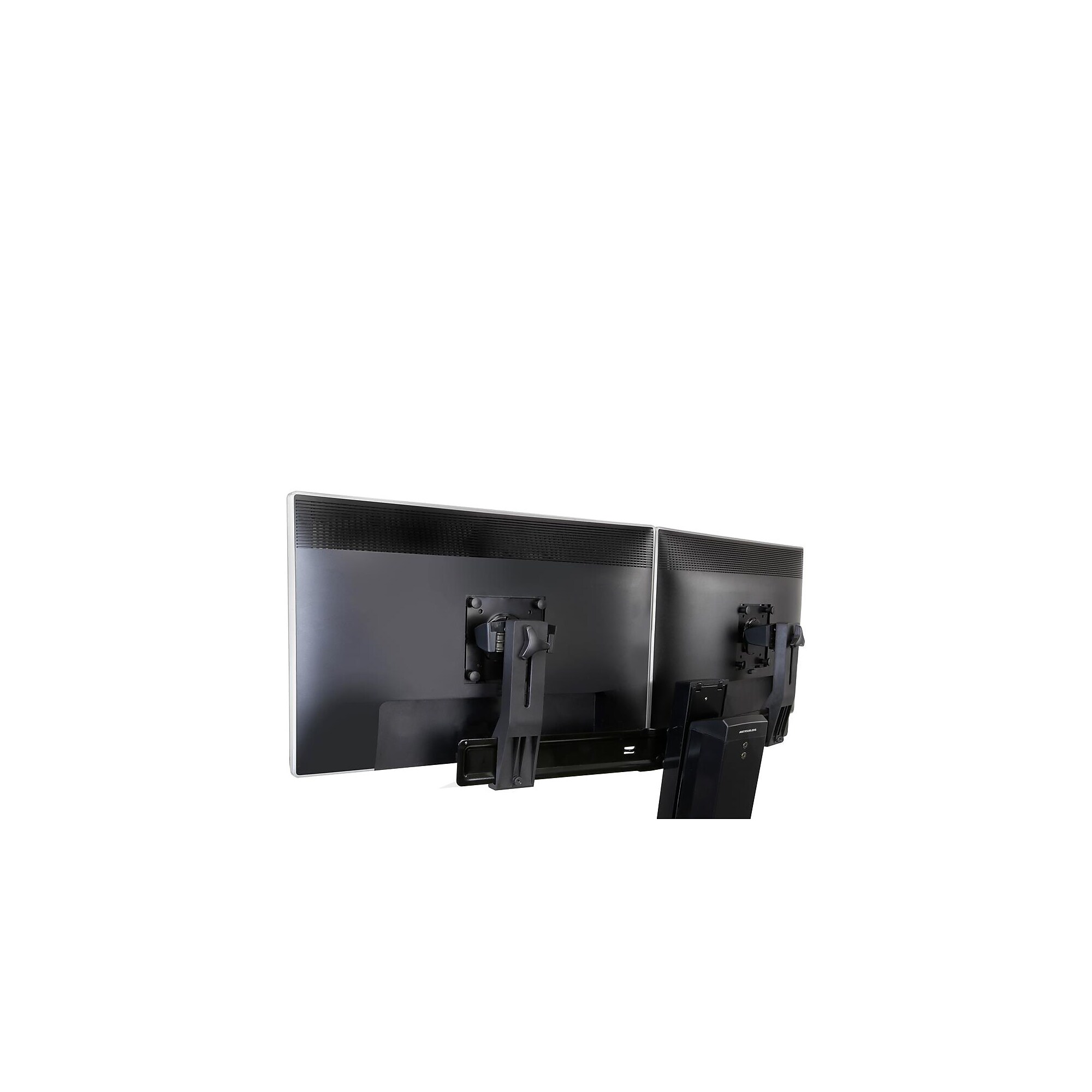 Ergotron WorkFit Dual Adjustable Monitor Mount Kit, Up to 24″ Monitor, Black (97-615) Simolary simolary.com
