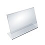 Azar Sign Holder, 8.5" x 5.5", Horizontal, Table Top, Clear, Acrylic, 10/Pack (112704-10PK)~#|#~B7A802F4-525E-41A2-8DD350CE44E073ED_sc7