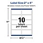 Avery Laser/Inkjet Rectangle Multipurpose Labels, 2" x 4", White, 50 Labels/Pack (94207)~#|#~B7A871CF-D385-4188-A8CDE11D586F1F2C_sc7