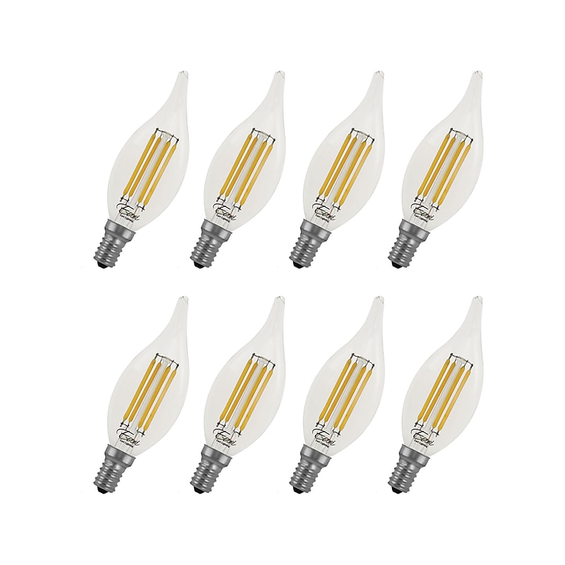 Viribright 4.5-Watts Warm White LED Bent-Tip Antique Retro Filament Bulb, 8/Box (450132-ES) image 1