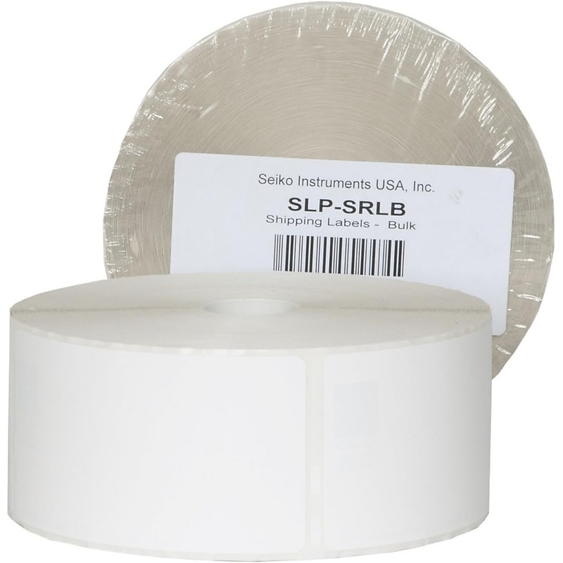 Seiko Smart Label Printer Labels, 4" x 2 1/8", White, 900 Labels/Roll, 6 Rolls/Box (SLP SRLB) image 1