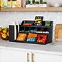 Mind Reader 14 Compartment Plastic Cup and Condiments Countertop Organizer, Black (COMORG2-BLK)~#|#~B7B3C6EC-C60C-4664-ACD3FD521F17A905_sc7