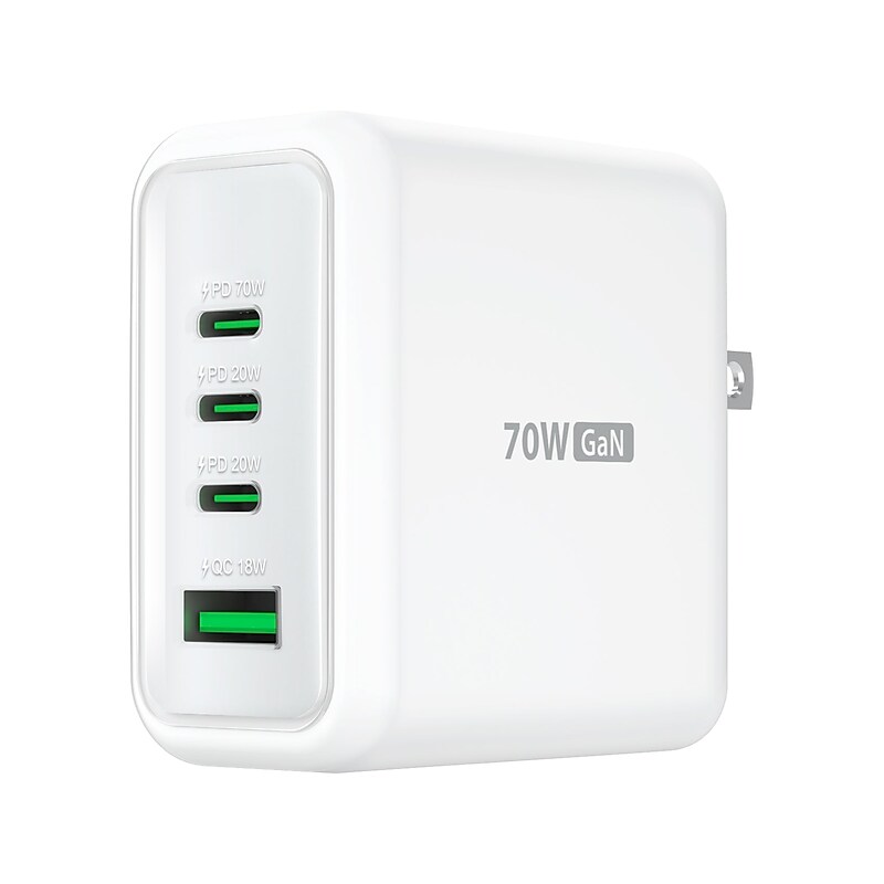 j5create USB-C Wall Charger for Multiple Brands, Pure White (JUP4370V) image 1