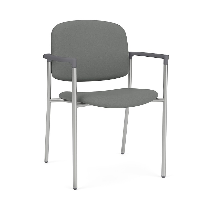 Lesro Chat Fabric Guest Chair, Open House Graphite/Silver (CX1171.SSV.CFL-01OHGP) image 1