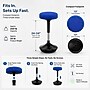 Uncaged Ergonomics Wobble Stool Armless Fabric Active Stool, Blue (WSU)~#|#~B7C2FE35-2FDE-40A1-9F686618F2495824_sc7