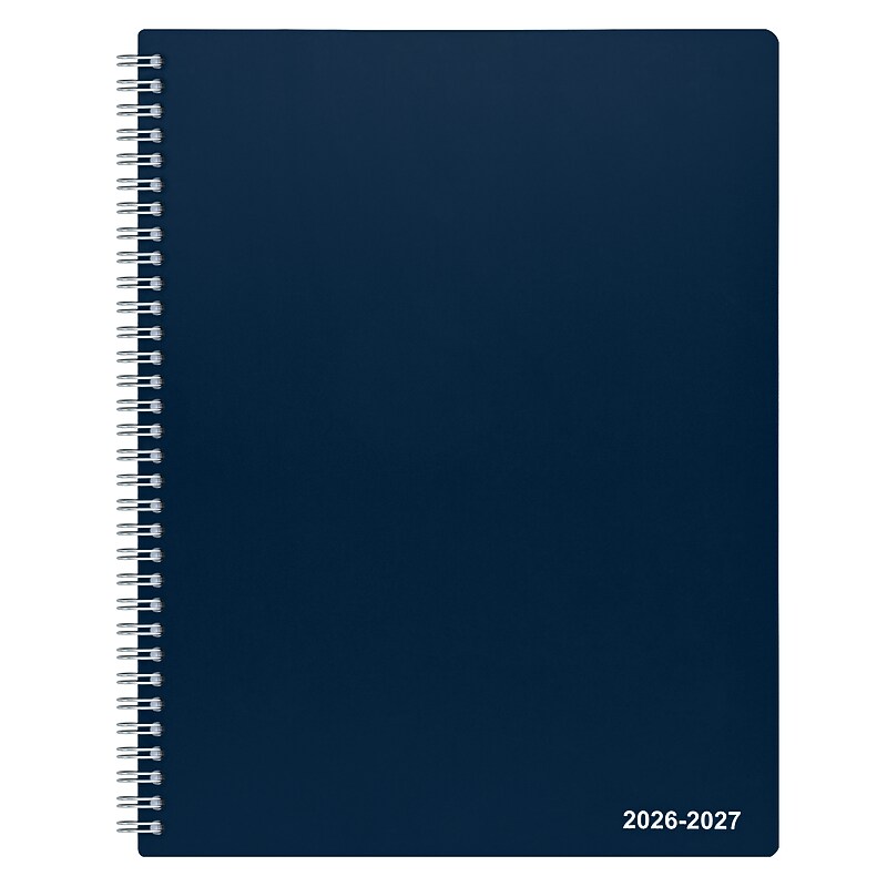 2026–2027 Staples 8" x 11" Academic Weekly and Monthly Appointment Book, Navy (ST60358-27) image 1