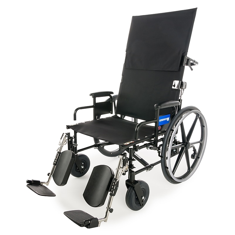 Gendron Bariatric Heavy-Duty Manual Wheelchair, 28" Seat Width, Removable Full Arm, Black (67282030R) image 1