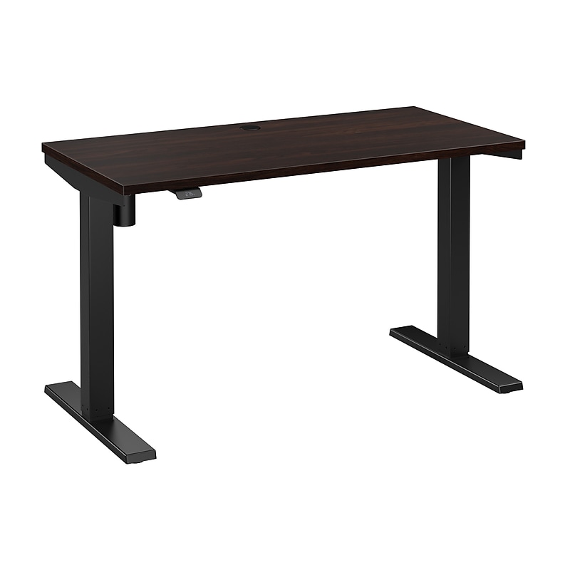 Bush Business Furniture Move 40 Series 48"W Electric Height Adjustable Standing Desk, Black Walnut/Black (M4S4824BWBK) image 1