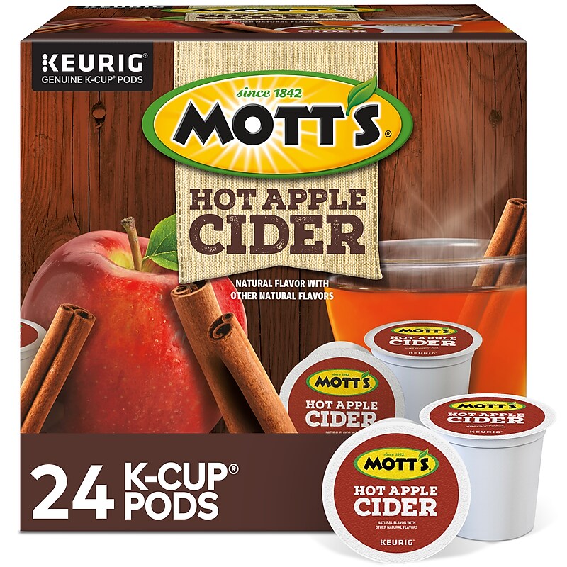Mott's Hot Apple Cider, Keurig® K-Cup® Pods, 24/Box (386040) image 1