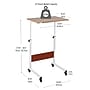 Mind Reader 21.75" Adjustable Standing Desk, Brown/White (OBRJUST-BRN)~#|#~B7D65432-2E5C-40F3-9C5D119499BC7BC0_sc7
