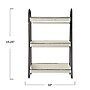 Storied Home Heavily Distressed 3-Tier Metal Tray, White (DF1312)~#|#~B7D65438-DEAD-4FD6-AC2F1721BCE29EA2_sc7