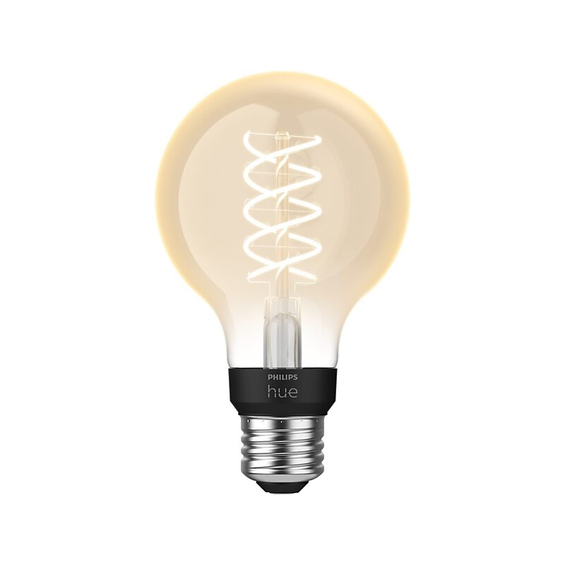 Philips Hue 60W Equivalent G25 LED Smart Filament Bulb, Soft Warm White (571141) image 1