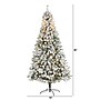 Nearly Natural 8-ft Flocked Rock Springs Spruce Artificial Christmas Tree with 500 Clear LED Lights (T1754)~#|#~B7DC088E-DF76-411F-B9CA0F9952C06C8A_sc7