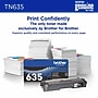 Brother TN635 Standard Yield Black Toner Cartridge, Prints Up to 3,000 Pages (TN635BK)~#|#~B7E116E0-5CFB-4F0D-A10F4E00C1B3AA69_sc7