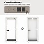 FlexiSpot NeoPod Modular Series 1-Person Privacy Booth with Switchable Privacy Glass, White (P1F3W-Pro)~#|#~B7E66F80-7E1F-4E5F-9D506F74CE58938F_sc7