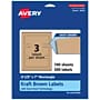 Avery Laser/Inkjet Rectangle Multipurpose Labels, 2.5" x 7", Kraft Brown, 300 Labels/Box ( 94247)~#|#~B7E7F12C-2D7C-46B5-84E75F6A214F5075_sc7