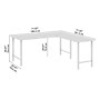 Bush Business Furniture Hustle 72W x 30D L Shaped Computer Desk with Metal Legs, Natural Elm (HUS001NE)~#|#~B7E862C4-27A7-4A9C-9C54510ED346D1CE_sc7