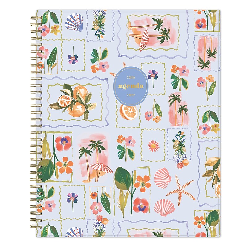 2026-2027 Blue Sky 8" x 11" Academic Year Weekly & Monthly Planner, Plastic Cover, Mahana Blue (161390) image 1