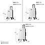 InUSA Trend 3-Piece Hardside Spinner Carry-On Luggage Set, TSA Checkpoint Friendly, White (IUTRESML-WHI)~#|#~B7EB5ECA-DFB4-4E8B-8B7F9C87D99D351B_sc7