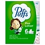 Puffs Plus Lotion Facial Tissue, 2-ply, 124 Tissues/Box, 6 Boxes/Pack (39383)~#|#~B7EF2D1A-889F-431B-B5C7EDB006404EB0_sc7