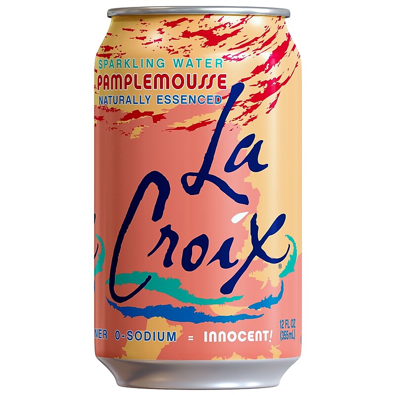 Lacroix Pamplemousse Flavored Sparkling Water, 12 oz., 24/Carton (NAV40120) image 1