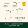 Cuisinart Advantage 11-Piece Ceramic Cookware Set, Black (55C11BK)~#|#~B7F44F4F-6DFF-459B-ABA0A224922CC3D5_sc7