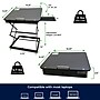 Uncaged Ergonomics CD4 16.25" x 12.25" Metal Laptop Stand, Black (CD4-b)~#|#~B7F7DF03-B767-48C2-BC78258945EC87D9_sc7