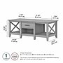 Bush Furniture Key West 47" x 24" Coffee Table, Cape Cod Gray (KWT148CG-03)~#|#~B7FF57DA-7A4A-40EB-852E2B921A7E5A0C_sc7