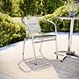 Flash Furniture Lila Aluminum Stacking Chair, Gray  (TLH1)~#|#~B8026F9D-D3E5-47D0-9C83A7640C98763C_sc7