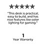 Emerge Vizon 47"W Gaming Desk, Black (59260)~#|#~B802790B-2055-4310-B3841B27E33CCDCE_sc7
