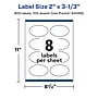 Avery Laser/Inkjet Multipurpose Labels, White, 8 Labels/Sheet, 100 Sheets/Pack (94056)~#|#~B8062D99-4D39-4998-B9E5F675E3062DF9_sc7