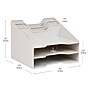 Mind Reader 5-Compartment Plastic Desk Tray, Beige (ANCHBOX5-BEI)~#|#~B80C5EEF-E670-458A-8F9D230B2C539F48_sc7