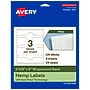 Avery Wraparound Band Laser/Inkjet Multipurpose Labels, 2-3/8" x 8", Off-White (24/Pack)~#|#~B80C8447-4983-4F43-AA09D0D487517AC7_sc7